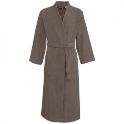 Sensei Maison Peignoirs Et Chaussons De Bain LUXURY - Peignoir De Bain Mixte Col Kimono Greige XL