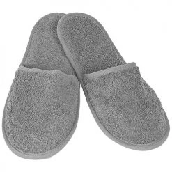 Sensei Maison Peignoirs Et Chaussons De Bain Mules En éponge Gris Perle 36 - 39