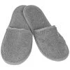Sensei Maison Peignoirs Et Chaussons De Bain Mules En éponge Gris Perle 41 - 43 -Gants de toilette Soldes mules en eponge gris perle 41 43