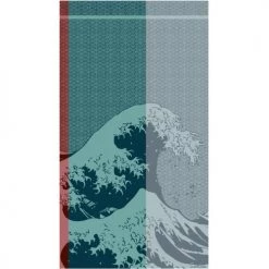 Sensei Maison Accessoires Et Serviettes De Plage  NIHONKAI - Serviette De Plage Velours Bleu 100x180 Cm