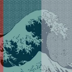 Sensei Maison Accessoires Et Serviettes De Plage  NIHONKAI - Serviette De Plage Velours Bleu 100x180 Cm -Gants de toilette Soldes nihonkai serviette de plage velours bleu 100x180 cm 3