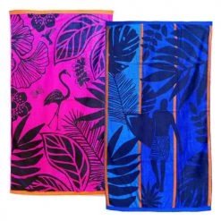 Le Comptoir De La Plage Accessoires Et Serviettes De Plage  Pack Serviettes De Plage éponge Velours Cordoba Domingo Taille L