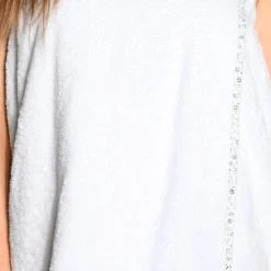 Sensei Maison Peignoirs Et Chaussons De Bain Paréo Avec Liseré Imprimé Marine Taille Unique -Gants de toilette Soldes pareo avec lisere imprime marine taille unique 5