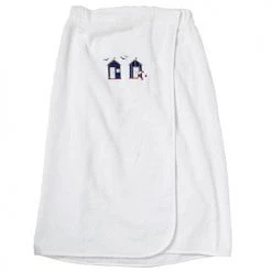 Sensei Maison Peignoirs Et Chaussons De Bain Paréo De Bain En Coton Blanc Taille Unique