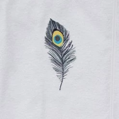 Sensei Maison Peignoirs Et Chaussons De Bain Paréo De Bain En Coton Blanc Taille Unique -Gants de toilette Soldes pareo de bain en coton blanc taille unique 9