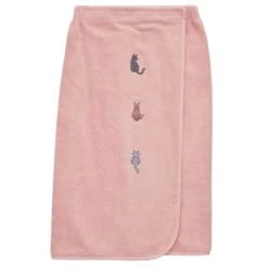 Sensei Maison Peignoirs Et Chaussons De Bain Paréo De Bain En Coton Poudre Taille Unique -Gants de toilette Soldes pareo de bain en coton poudre taille unique 4