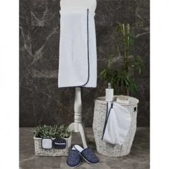 Sensei Maison Peignoirs Et Chaussons De Bain Paréo De Bain MarineTaille Unique -Gants de toilette Soldes pareo de bain marinetaille unique 4