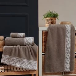 Sensei Maison Peignoirs Et Chaussons De Bain Paréo De Bain Mastic Taille Unique -Gants de toilette Soldes pareo de bain mastic taille unique 3