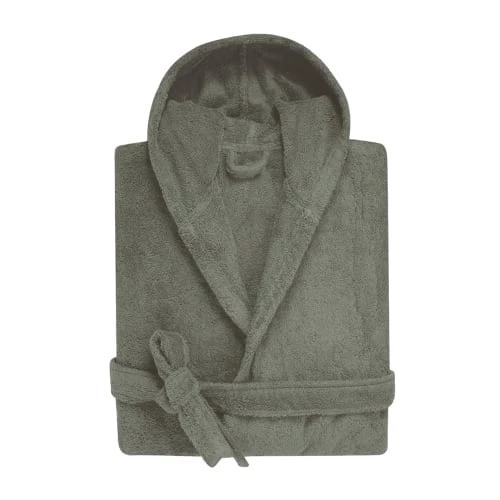 Blanc Cerise Peignoirs Et Chaussons De Bain Peignoir Capuche En Coton BIO S Sauge 4 Blanc Cerise Peignoirs Et Chaussons De Bain Peignoir Capuche En Coton BIO S Sauge – Image 2