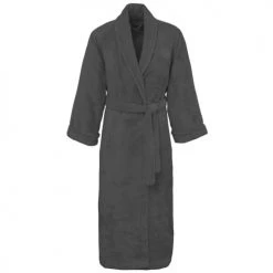Sensei Maison Peignoirs Et Chaussons De Bain Peignoir Col Chale Coton/modal Anthracite M