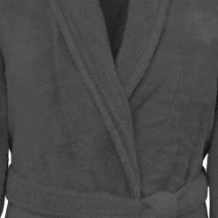 Sensei Maison Peignoirs Et Chaussons De Bain Peignoir Col Chale Coton/modal Anthracite XL -Gants de toilette Soldes peignoir col chale coton modal anthracite xl 2