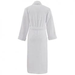 Sensei Maison Peignoirs Et Chaussons De Bain Peignoir Col Chale Coton/modal Blanc L -Gants de toilette Soldes peignoir col chale coton modal blanc l 1