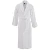 Sensei Maison Peignoirs Et Chaussons De Bain Peignoir Col Chale Coton/modal Blanc M -Gants de toilette Soldes peignoir col chale coton modal blanc m