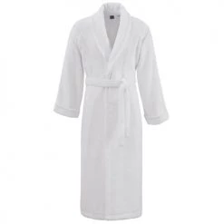 Sensei Maison Peignoirs Et Chaussons De Bain Peignoir Col Chale Coton/modal Blanc XL