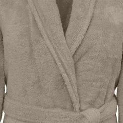 Sensei Maison Peignoirs Et Chaussons De Bain Peignoir Col Chale Coton/modal Mastic L -Gants de toilette Soldes peignoir col chale coton modal mastic l 2