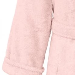 Sensei Maison Peignoirs Et Chaussons De Bain Peignoir Col Chale Coton/modal Poudre M -Gants de toilette Soldes peignoir col chale coton modal poudre m 3