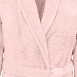 Sensei Maison Peignoirs Et Chaussons De Bain Peignoir Col Chale Coton/modal Poudre S -Gants de toilette Soldes peignoir col chale coton modal poudre s 2