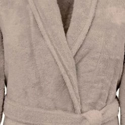 Sensei Maison Peignoirs Et Chaussons De Bain Peignoir Col Chale Coton/modal Sable XL -Gants de toilette Soldes peignoir col chale coton modal sable xl 2
