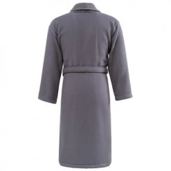 Sensei Maison Peignoirs Et Chaussons De Bain Peignoir Col Chale Double Face 450gr/m² Ardoise L -Gants de toilette Soldes peignoir col chale double face 450gr m2 ardoise l 1