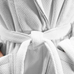 Sensei Maison Peignoirs Et Chaussons De Bain Peignoir Col Chale Double Face 450gr/m² Blanc M -Gants de toilette Soldes peignoir col chale double face 450gr m2 blanc m 2