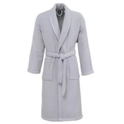 Sensei Maison Peignoirs Et Chaussons De Bain Peignoir Col Chale Double Face 450gr/m² Blanc XL -Gants de toilette Soldes peignoir col chale double face 450gr m2 gris perle xl