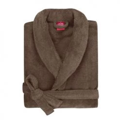 Blanc Cerise Peignoirs Et Chaussons De Bain Peignoir Col Châle En Coton BIO M Café -Gants de toilette Soldes peignoir col chale en coton bio m cafe 3