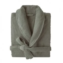 Blanc Cerise Peignoirs Et Chaussons De Bain Peignoir Col Châle En Coton BIO S Sauge 9 Blanc Cerise Peignoirs Et Chaussons De Bain Peignoir Col Châle En Coton BIO S Sauge -Gants de toilette Soldes peignoir col chale en coton bio s sauge 1