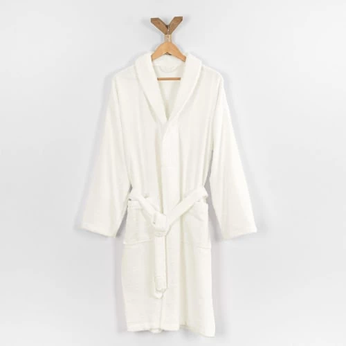 Linandelle Peignoirs Et Chaussons De Bain Peignoir Col Chale En Coton Ivoire M 4 Linandelle Peignoirs Et Chaussons De Bain Peignoir Col Chale En Coton Ivoire M – Image 2