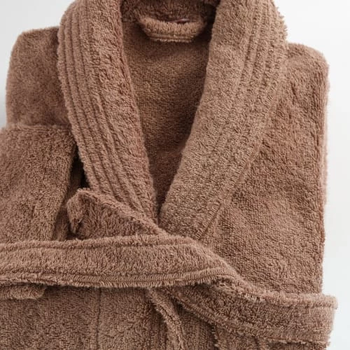 Linandelle Peignoirs Et Chaussons De Bain Peignoir Col Chale En Coton Marron Chocolat L 5 Linandelle Peignoirs Et Chaussons De Bain Peignoir Col Chale En Coton Marron Chocolat L – Image 3