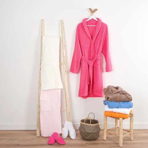 Linandelle Peignoirs Et Chaussons De Bain Peignoir Col Chale En Coton Marron Chocolat L 6 Linandelle Peignoirs Et Chaussons De Bain Peignoir Col Chale En Coton Marron Chocolat L – Image 4
