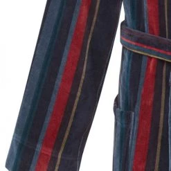 Sensei Maison Peignoirs Et Chaussons De Bain Peignoir Col Châle Velours M -Gants de toilette Soldes peignoir col chale velours m 3