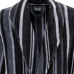 Sensei Maison Peignoirs Et Chaussons De Bain Peignoir Col Châle Velours M -Gants de toilette Soldes peignoir col chale velours m 7