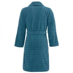 Sensei Maison Peignoirs Et Chaussons De Bain Peignoir Col Chale Velours Milong Petrol S -Gants de toilette Soldes peignoir col chale velours milong petrol s 1