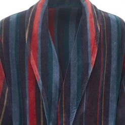 Sensei Maison Peignoirs Et Chaussons De Bain Peignoir Col Châle Velours S -Gants de toilette Soldes peignoir col chale velours s 2