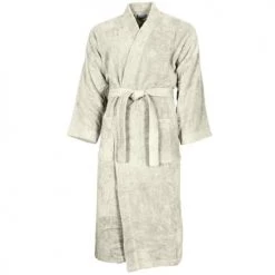 Sensei Maison Peignoirs Et Chaussons De Bain Peignoir Col Kimono Ecru L