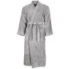 Sensei Maison Peignoirs Et Chaussons De Bain Peignoir Col Kimono Gris Perle XXL -Gants de toilette Soldes peignoir col kimono gris perle xxl