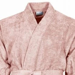 Sensei Maison Peignoirs Et Chaussons De Bain Peignoir Col Kimono Poudre S -Gants de toilette Soldes peignoir col kimono poudre s 3