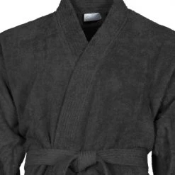 Sensei Maison Peignoirs Et Chaussons De Bain Peignoir Col Kimono Rubis S -Gants de toilette Soldes peignoir col kimono rubis s 5