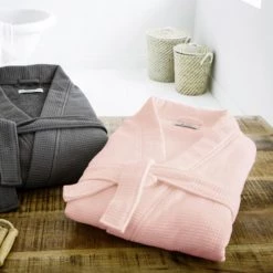 Anne De Solène Peignoirs Et Chaussons De Bain Peignoir Coton Biologique L Bush -Gants de toilette Soldes peignoir coton biologique l bush 2