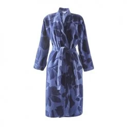 Anne De Solène Peignoirs Et Chaussons De Bain Peignoir Coton L Bleu Foncé