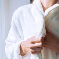 Olivier Desforges Peignoirs Et Chaussons De Bain Peignoir Coton Peigné Grenade S -Gants de toilette Soldes peignoir coton peigne grenade s 2