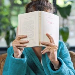 Olivier Desforges Peignoirs Et Chaussons De Bain Peignoir Coton Peigné Paon L -Gants de toilette Soldes peignoir coton peigne paon l 1