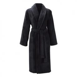 Anne De Solène Peignoirs Et Chaussons De Bain Peignoir Coton Xl Réglisse