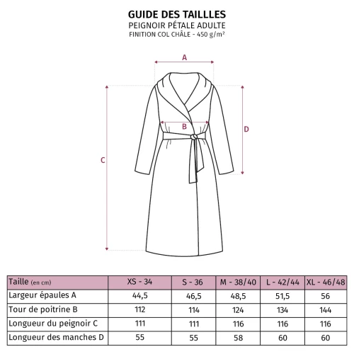 Anne De Solène Peignoirs Et Chaussons De Bain Peignoir Coton Xs Jasmin 4 Anne De Solène Peignoirs Et Chaussons De Bain Peignoir Coton Xs Jasmin – Image 2