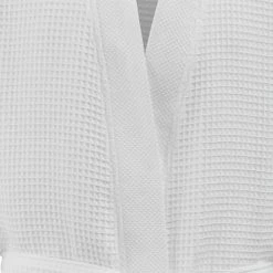 Sensei Maison Peignoirs Et Chaussons De Bain Peignoir Court Nid D'abeille 210gr/m² Blanc XL -Gants de toilette Soldes peignoir court nid d abeille 210gr m2 blanc xl 3