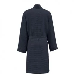 Sensei Maison Peignoirs Et Chaussons De Bain Peignoir Court Nid D'abeille 210gr/m² Bleu Nuit L -Gants de toilette Soldes peignoir court nid d abeille 210gr m2 bleu nuit l 1
