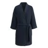 Sensei Maison Peignoirs Et Chaussons De Bain Peignoir Court Nid D'abeille 210gr/m² Bleu Nuit M -Gants de toilette Soldes peignoir court nid d abeille 210gr m2 bleu nuit m