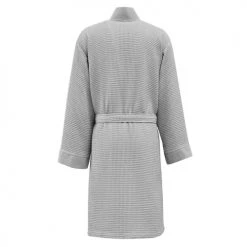 Sensei Maison Peignoirs Et Chaussons De Bain Peignoir Court Nid D'abeille 210gr/m² Gris Perle XL -Gants de toilette Soldes peignoir court nid d abeille 210gr m2 gris perle xl 1