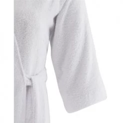 Sensei Maison Peignoirs Et Chaussons De Bain Peignoir Croisé Léger Milong En Coton Peigné Blanc L -Gants de toilette Soldes peignoir croise leger milong en coton peigne blanc l 4