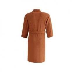 Sensei Maison Peignoirs Et Chaussons De Bain Peignoir Croisé Léger Milong En Coton Peigné Brique S -Gants de toilette Soldes peignoir croise leger milong en coton peigne brique s 1